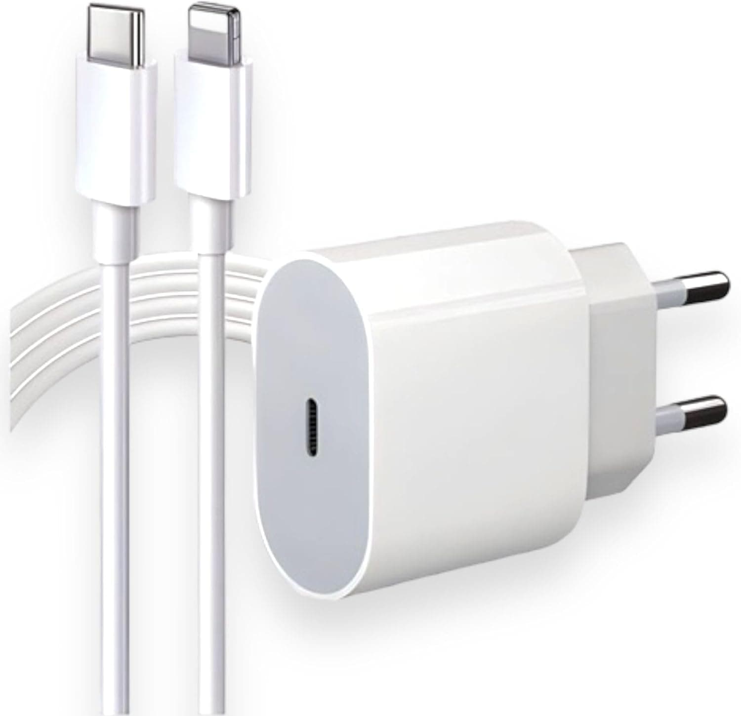 Carregador USB C certificado pela Apple, pacote de 2 m, para iPhone Lightning - Kruidvat