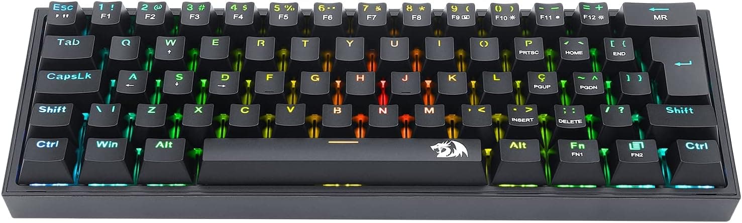 Teclado Mecânico para Games Hykekit x FGG MADLIONS MAD 60 HE RGB 60%